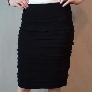 Calvin Klein Ruffled Knee Length Skirt